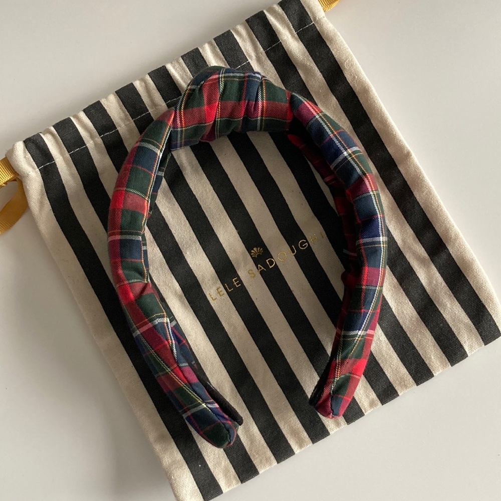Lele Sadoughi Plaid Headband
